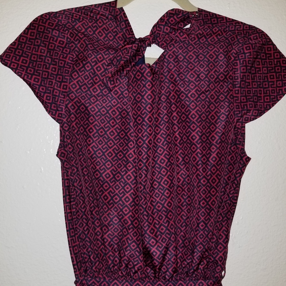 Like New! Yumi Geo Print Cowl Neck Dress - Picture 6 of 11